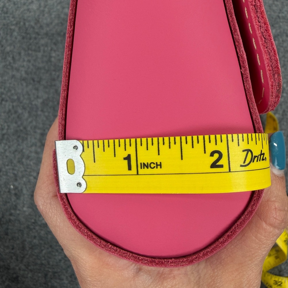 Portland Leather Goods Hot Pink Metro Crossbody Bag Purse Minimalist Artisan - Picture 9 of 10